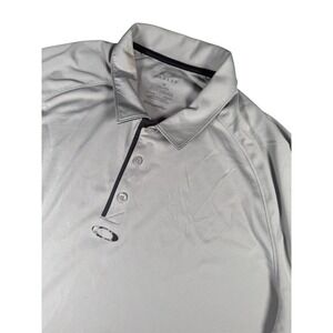 Oakley XXL Polo Shirt Mens Short Sleeve Golf Athletic Gray Regular Fit